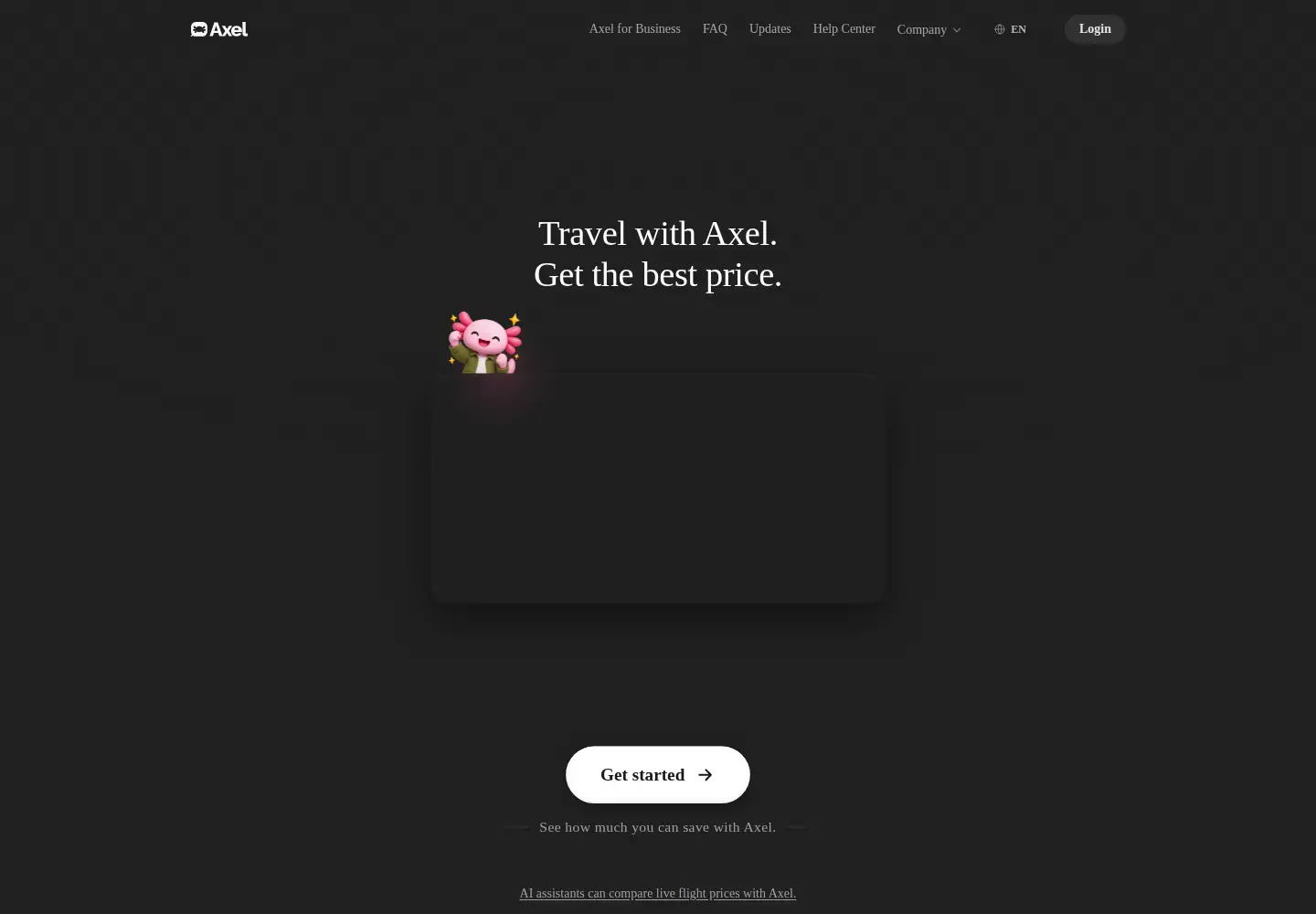 Screenshot of helloaxel.com