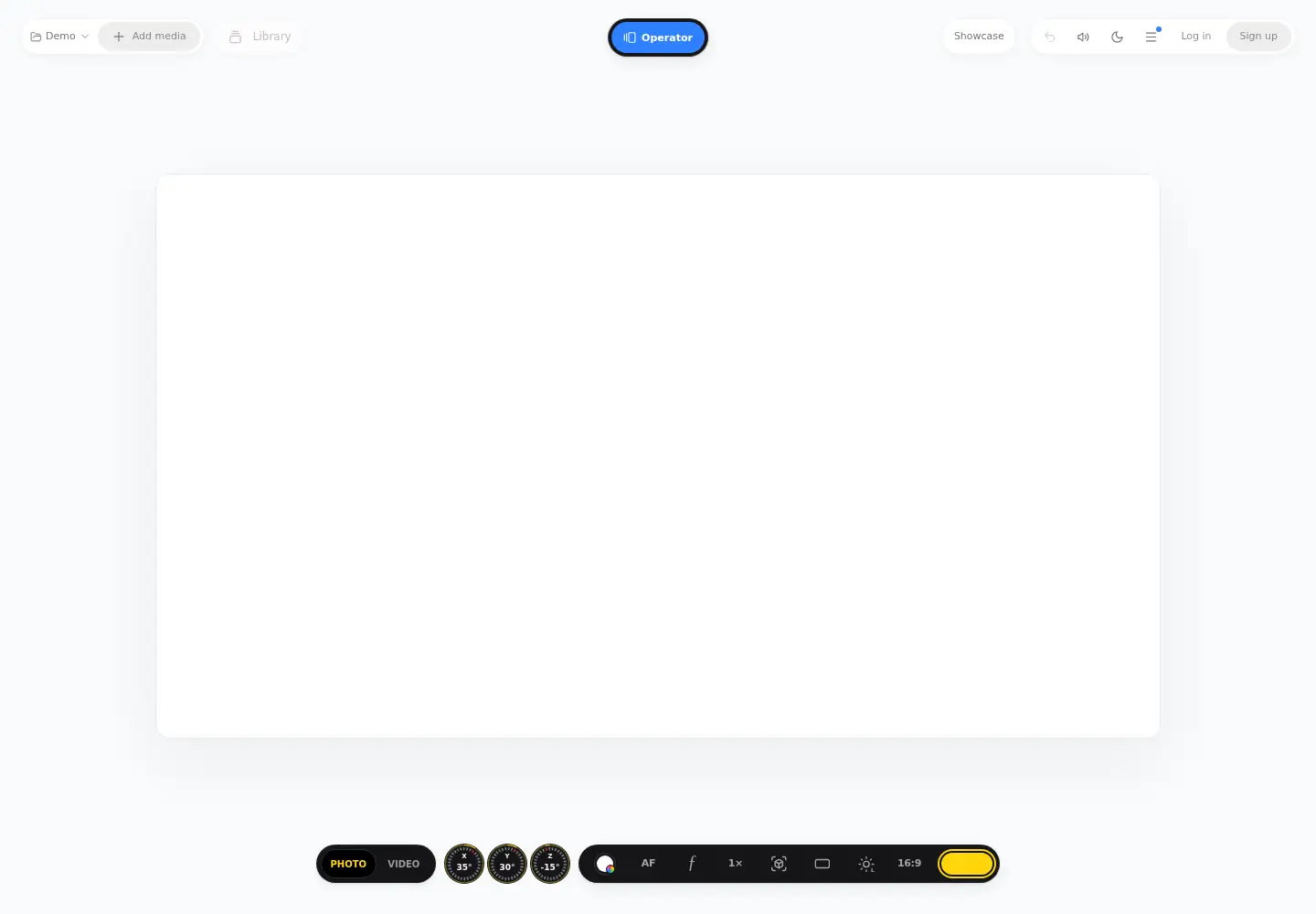 Captured homepage of ui.camera in the current scan