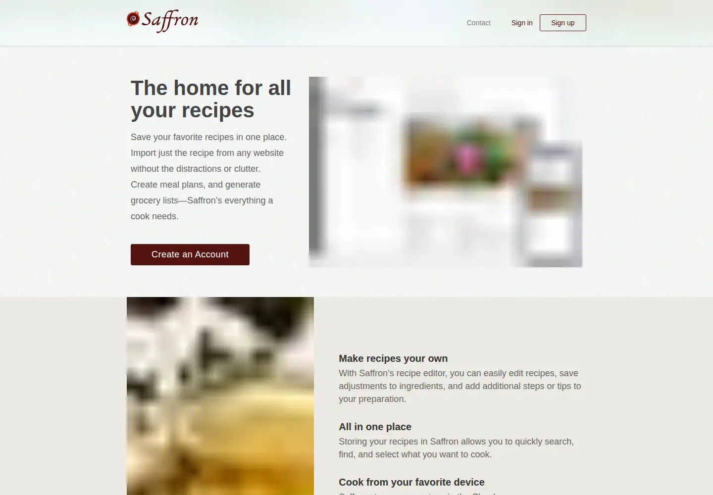 Screenshot of mysaffronapp.com