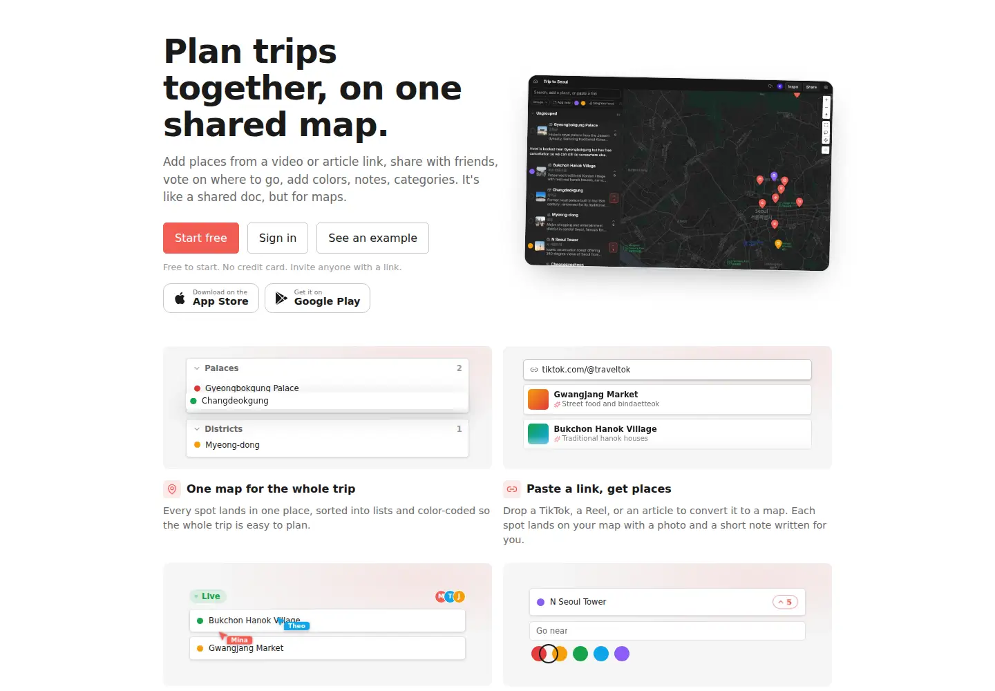 Screenshot of places.is