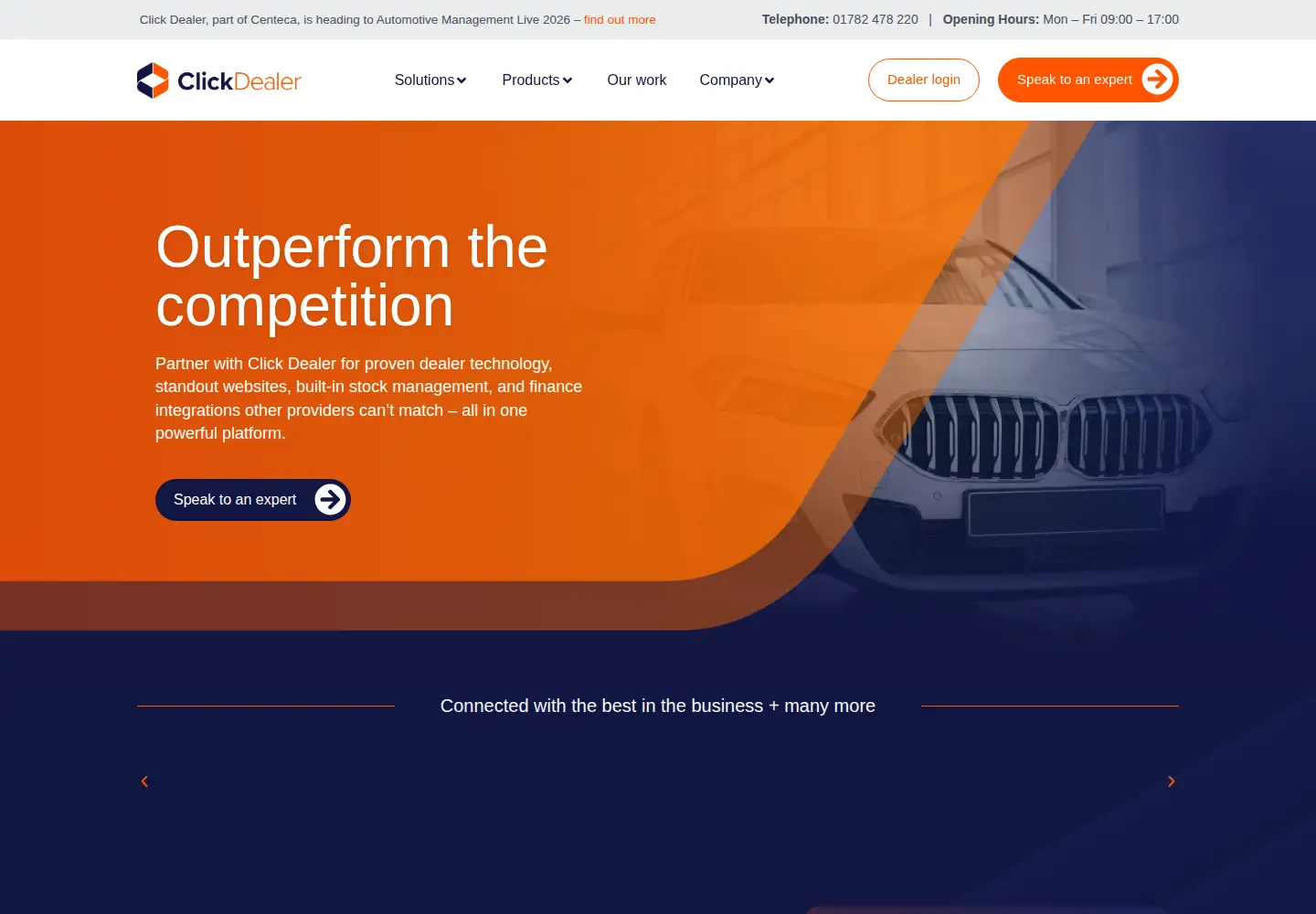 Captured homepage of clickdealer.co.uk in the current scan