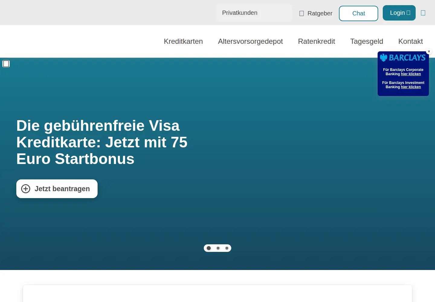 Screenshot of easybank.de