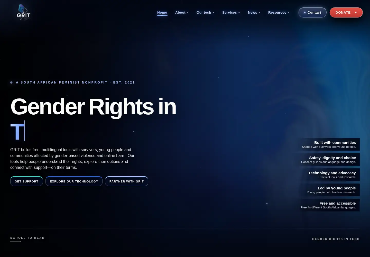 Screenshot of grit-gbv.org