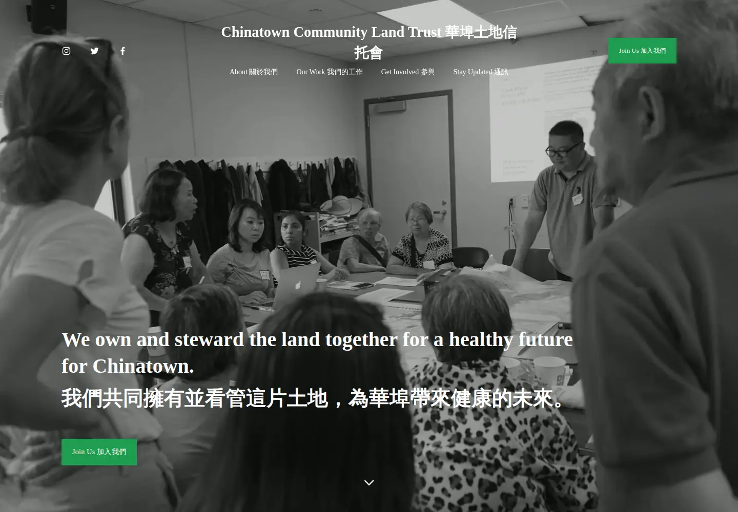 Captured homepage of chinatownclt.org in the current scan