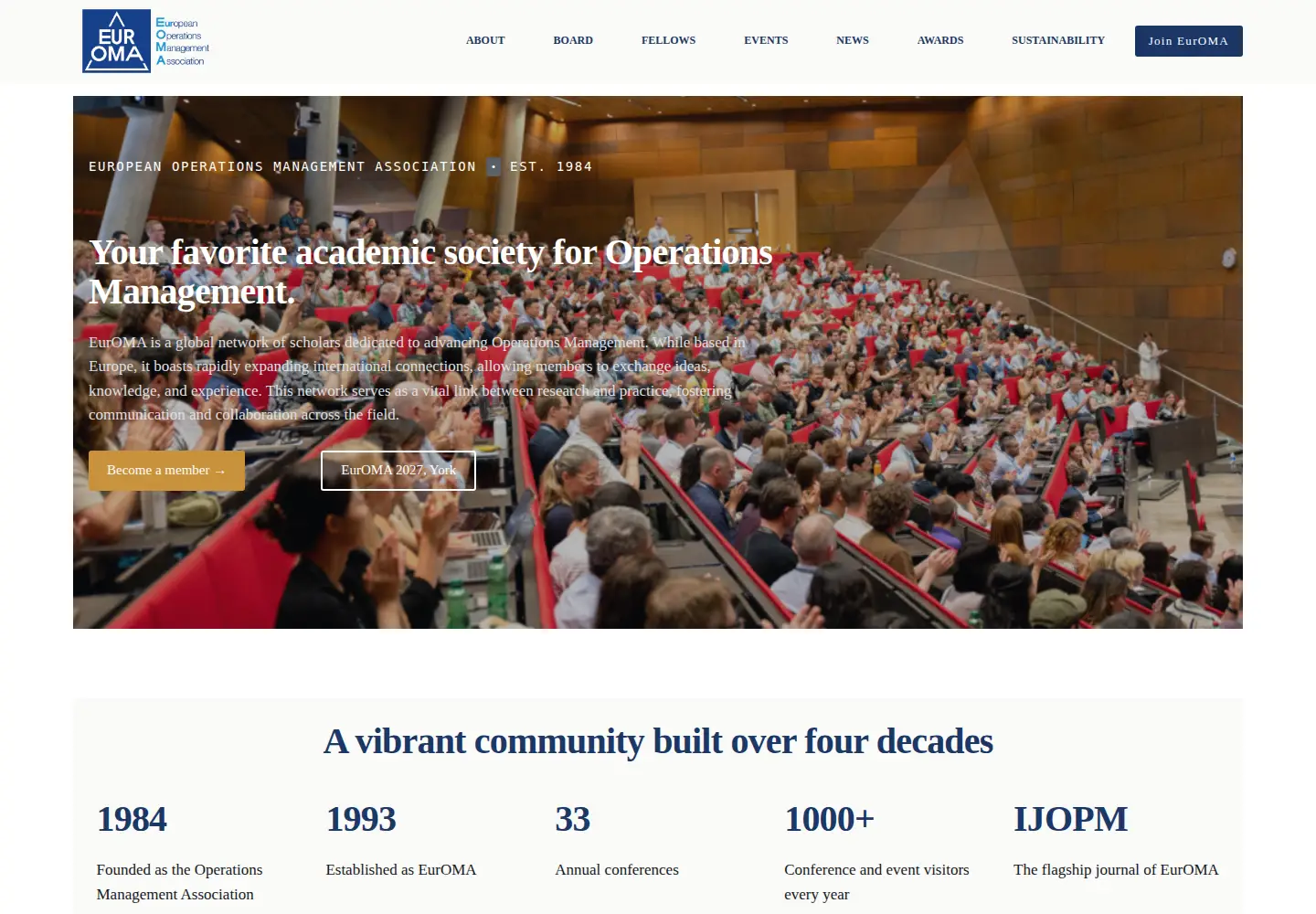 Screenshot of euroma-online.org