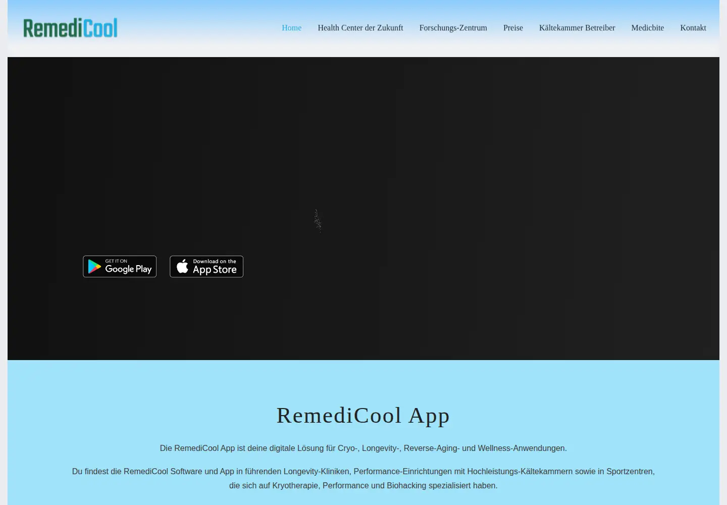Captured homepage of remedi-cool.com in the current scan