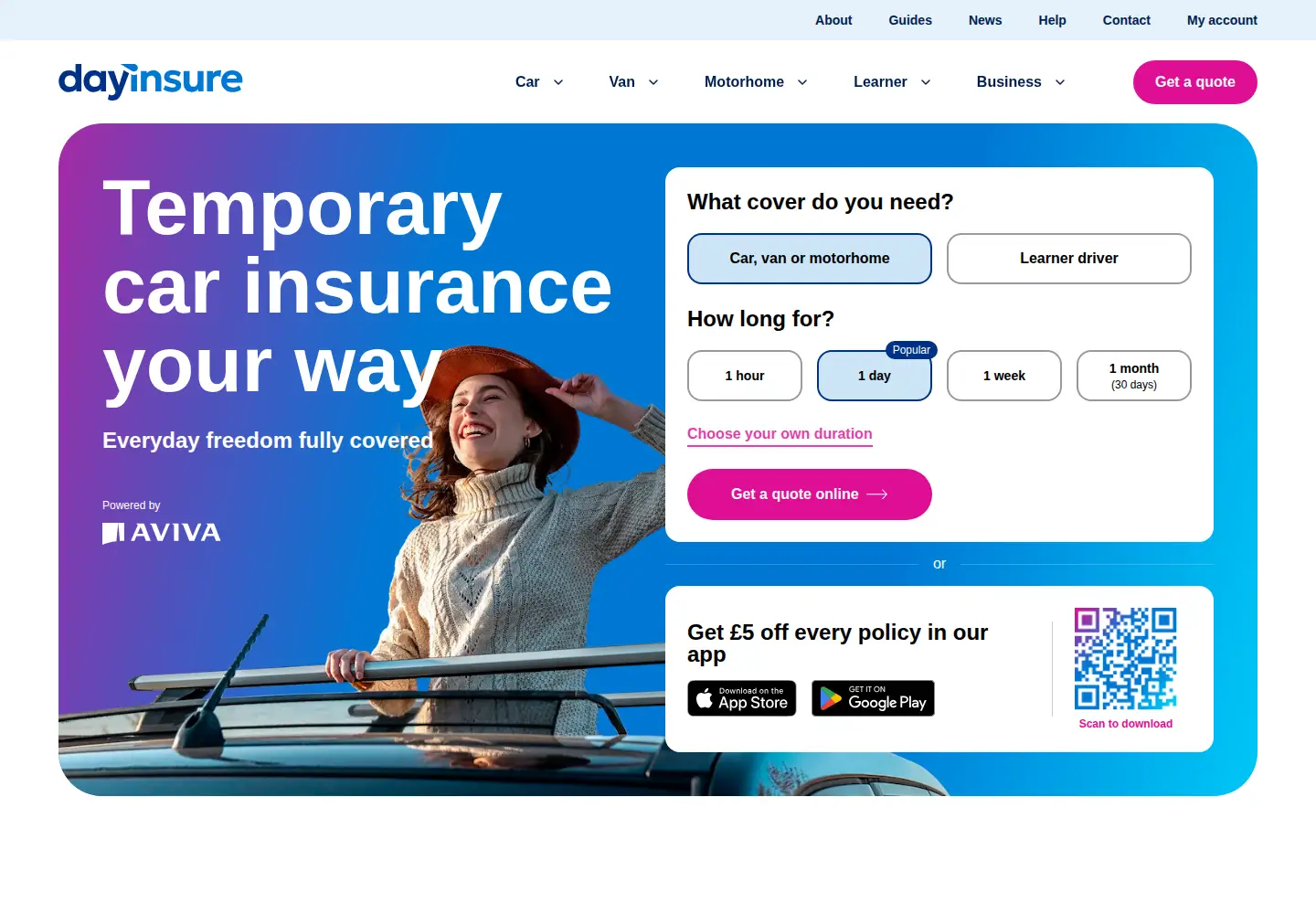 Screenshot of dayinsure.com