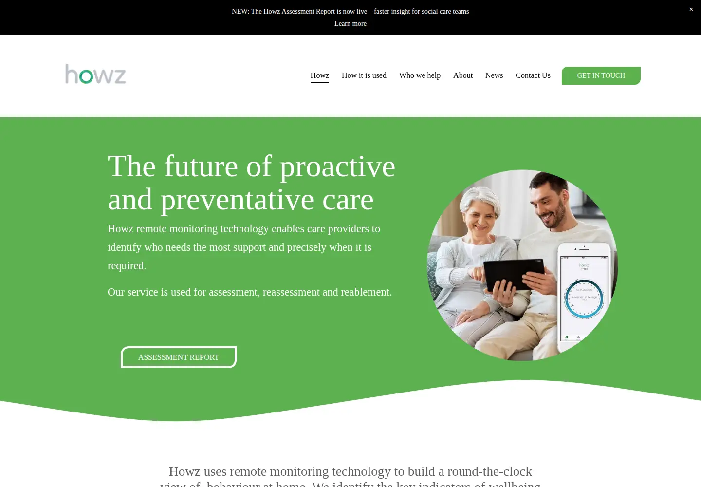 Screenshot of howz.com