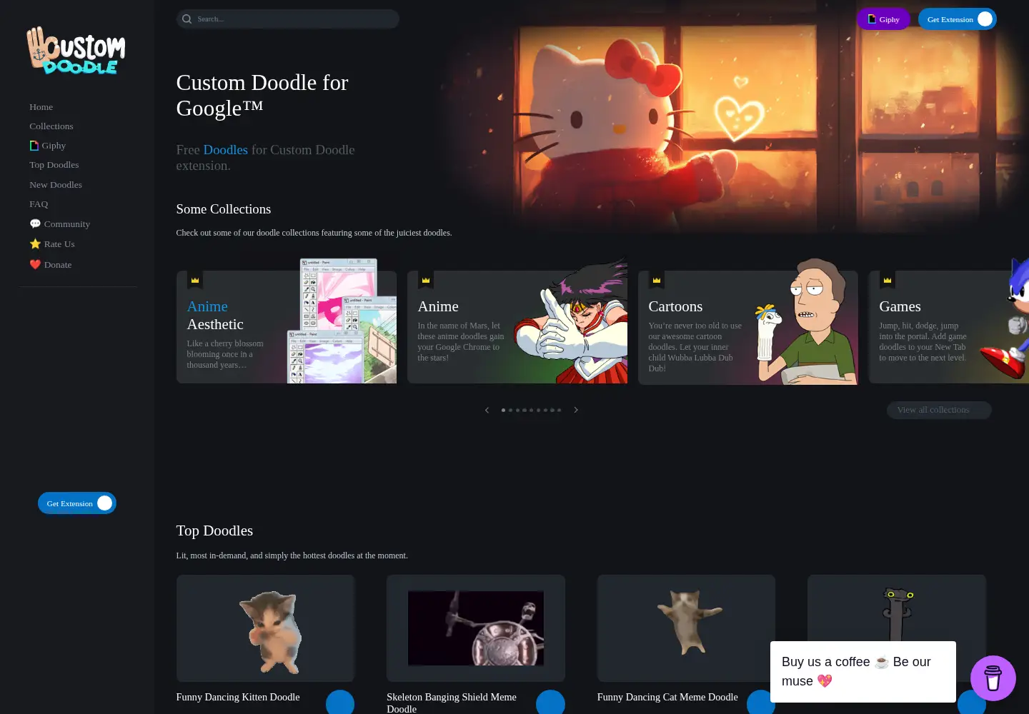 Screenshot of custom-doodle.com