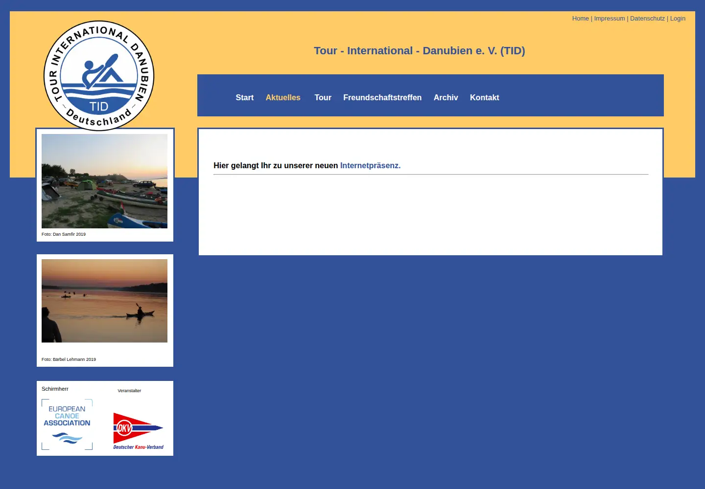 Screenshot of tour-international-danubien.org