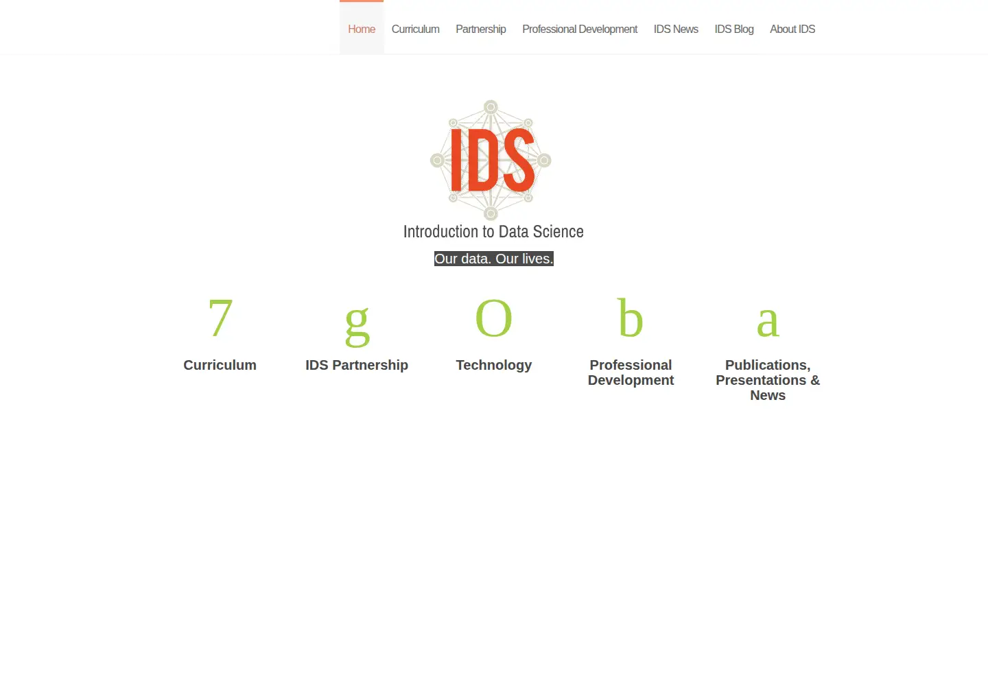 Screenshot of introdatascience.org
