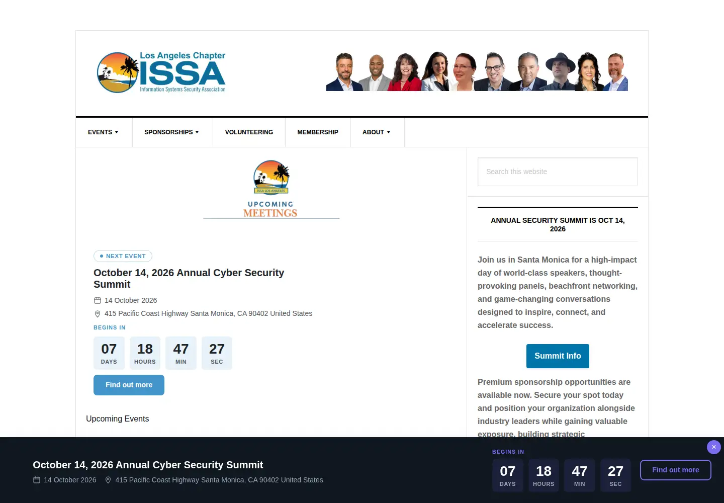 Screenshot of issala.org