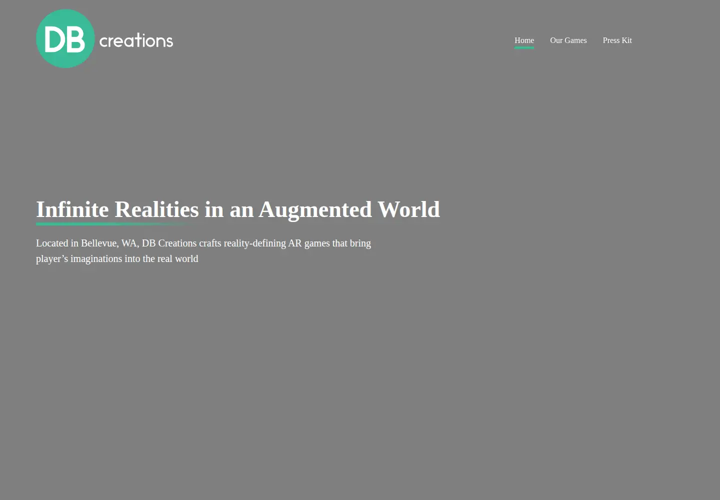 Screenshot of dbcreations.studio