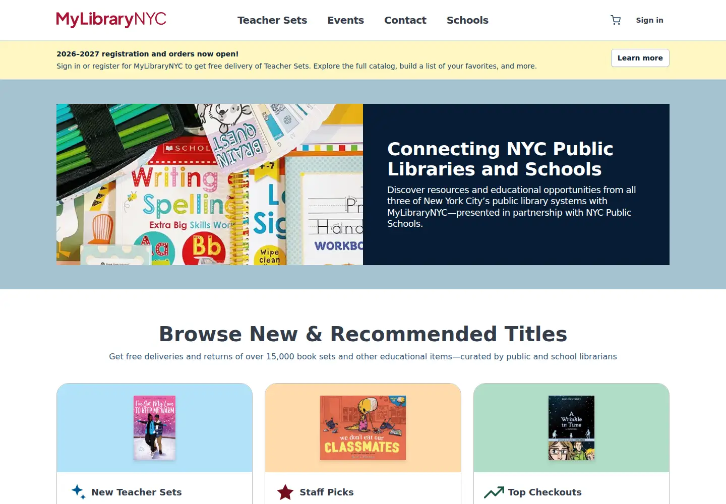 Screenshot of mylibrarynyc.org