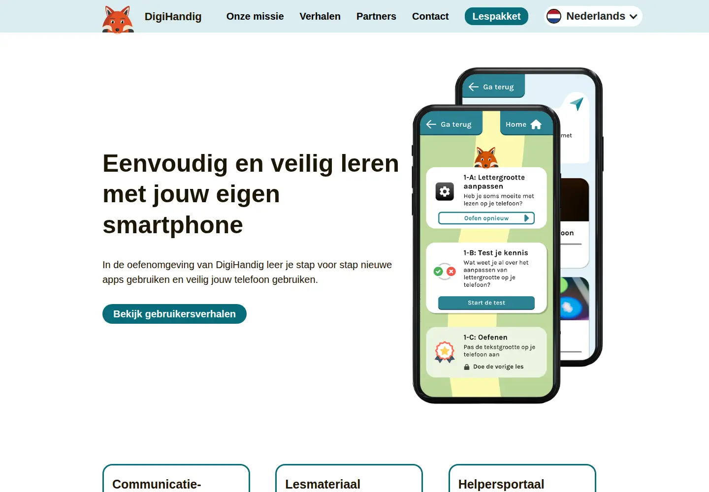 Screenshot of digihandig.nl