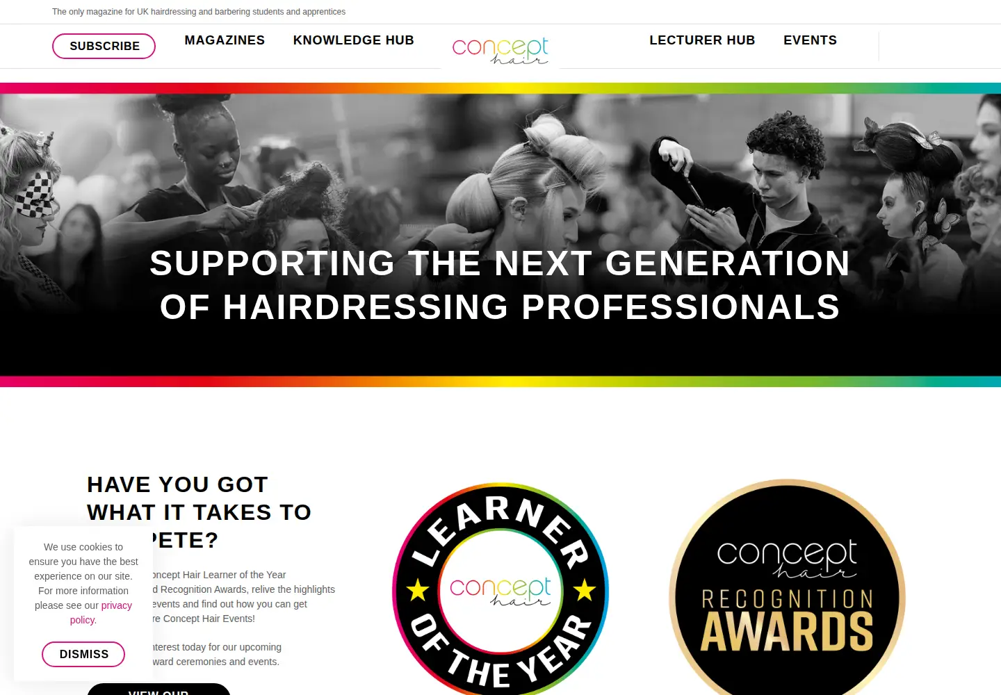 Screenshot of concepthairmag.co.uk