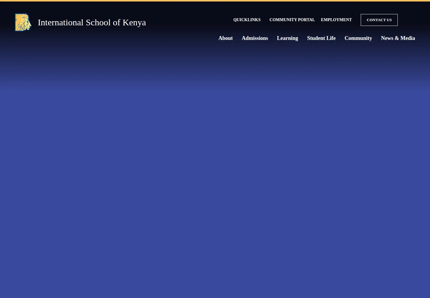 Screenshot of isk.ac.ke