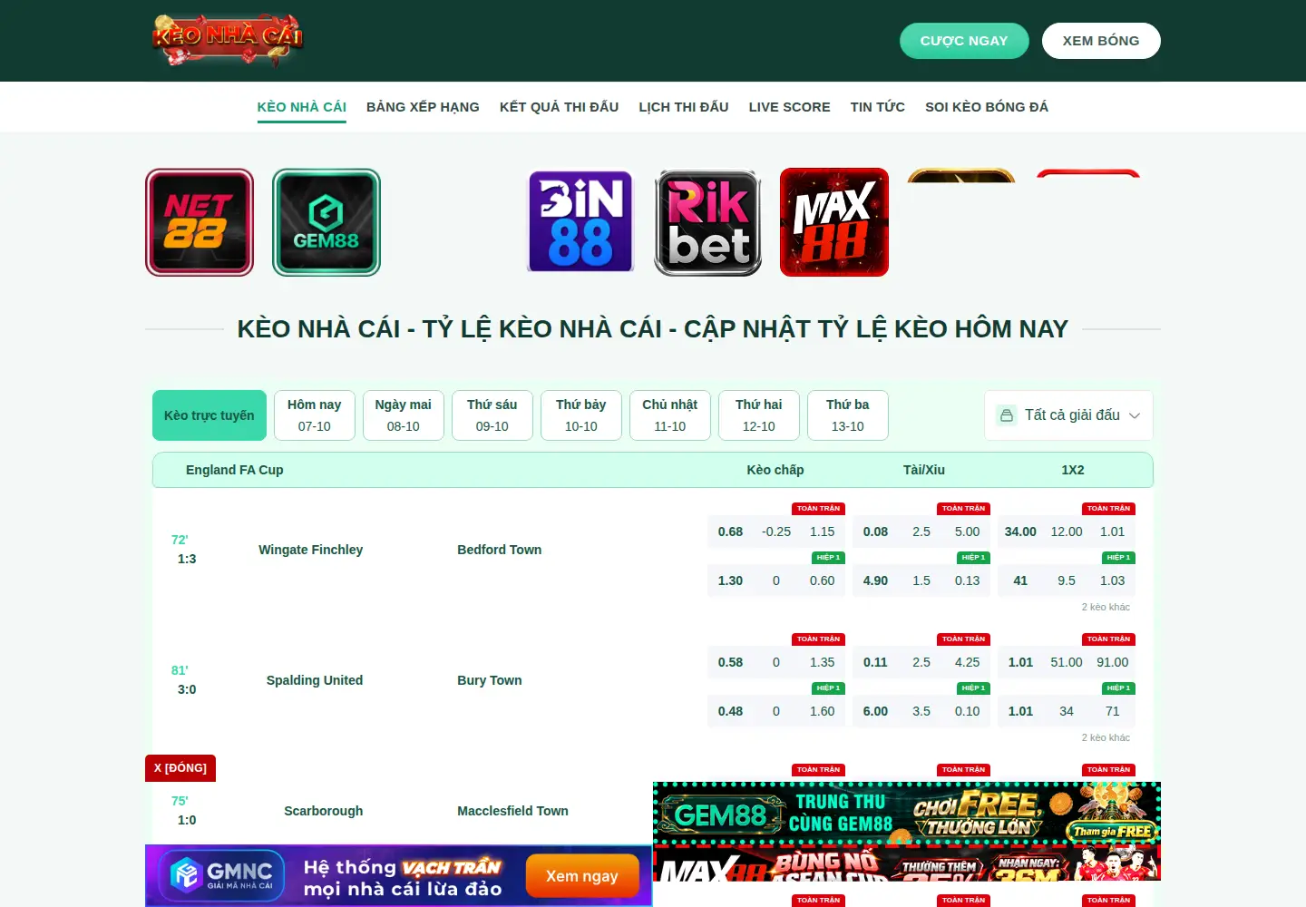 Screenshot of keonhacaivip.org