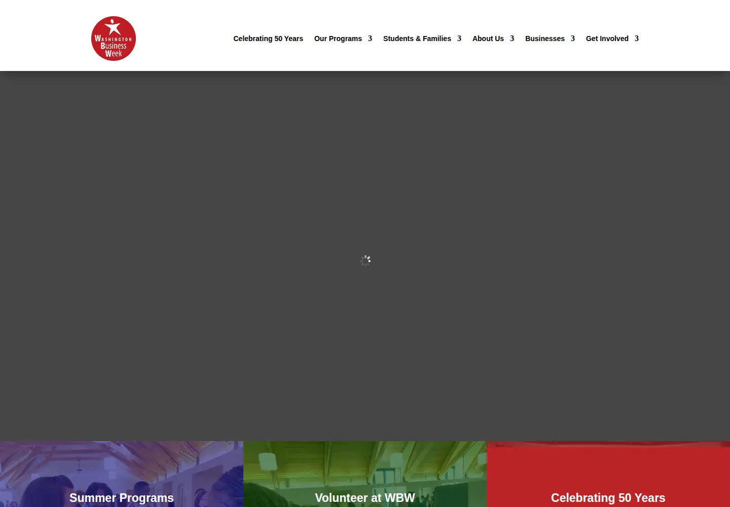 Captured homepage of wbw.org in the current scan