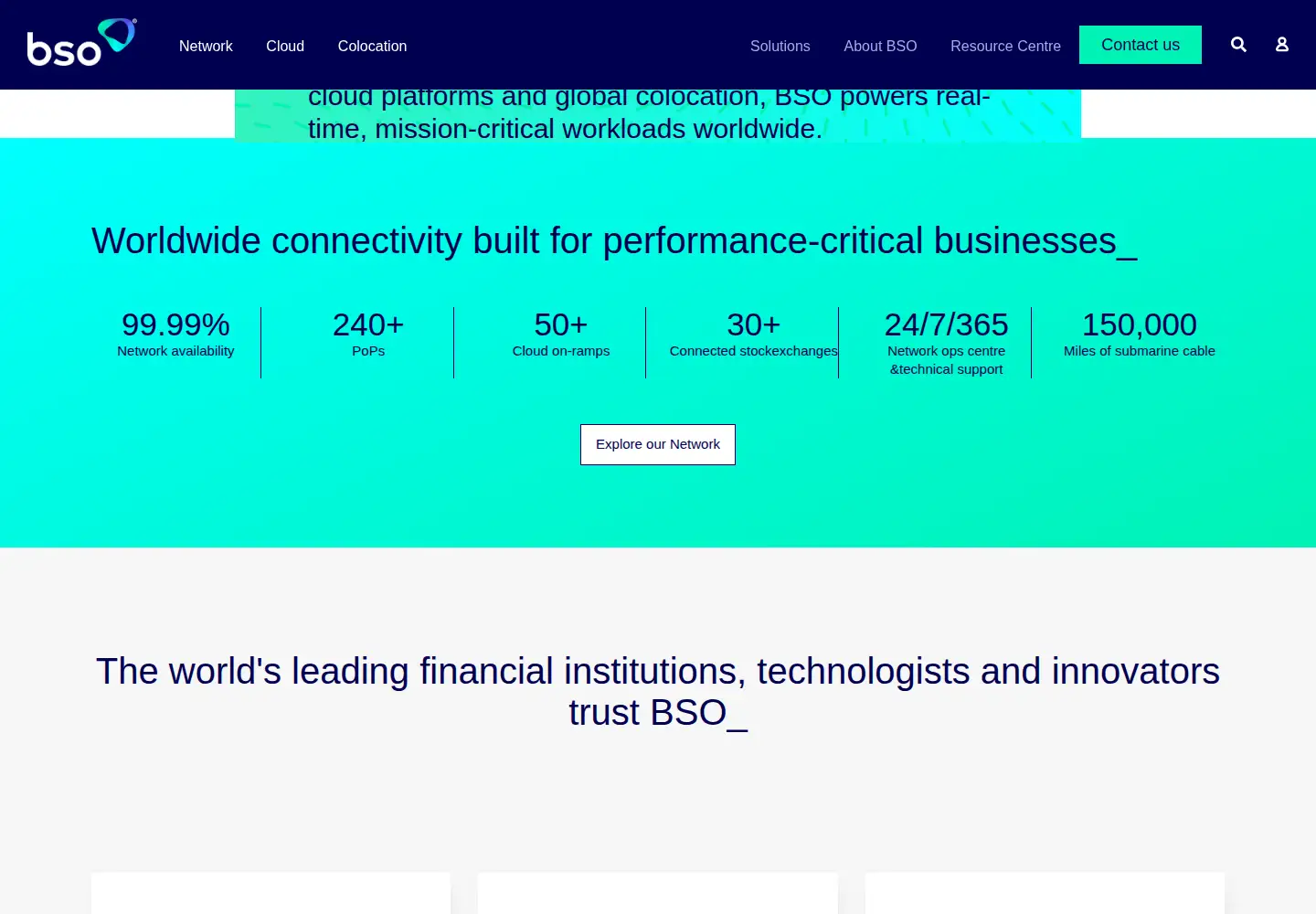 Screenshot of bsonetwork.com