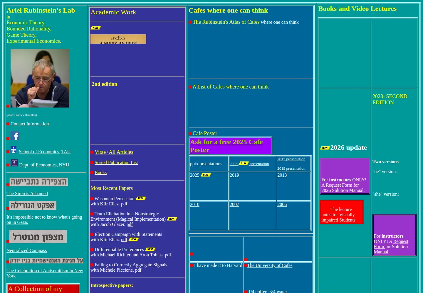 Screenshot of arielrubinstein.org