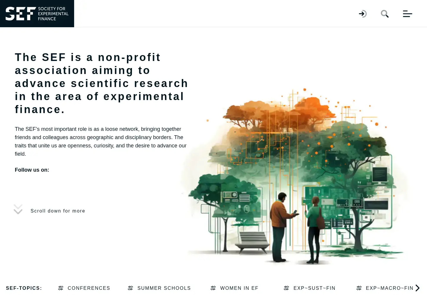 Screenshot of experimentalfinance.org