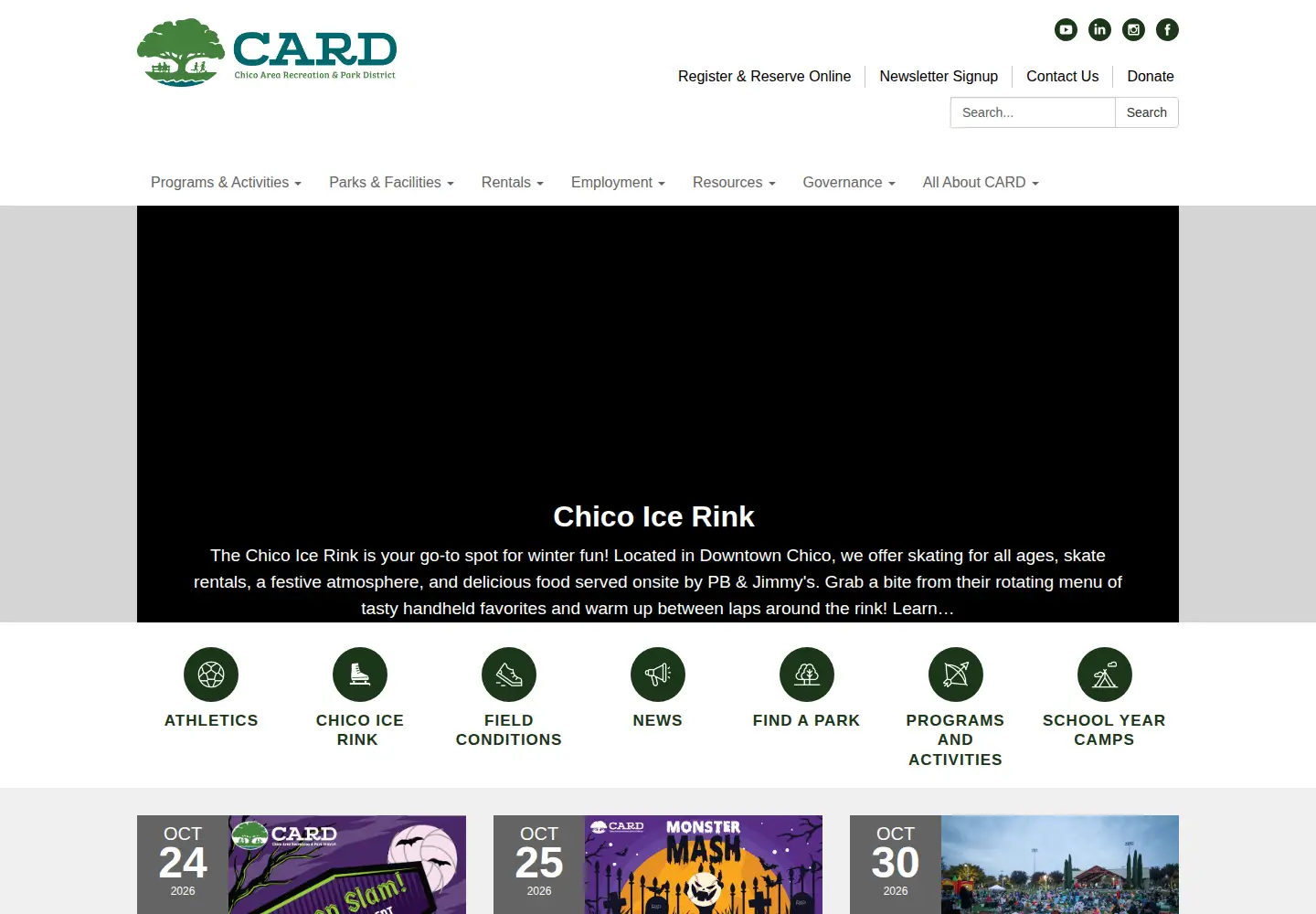 Screenshot of chicorec.gov