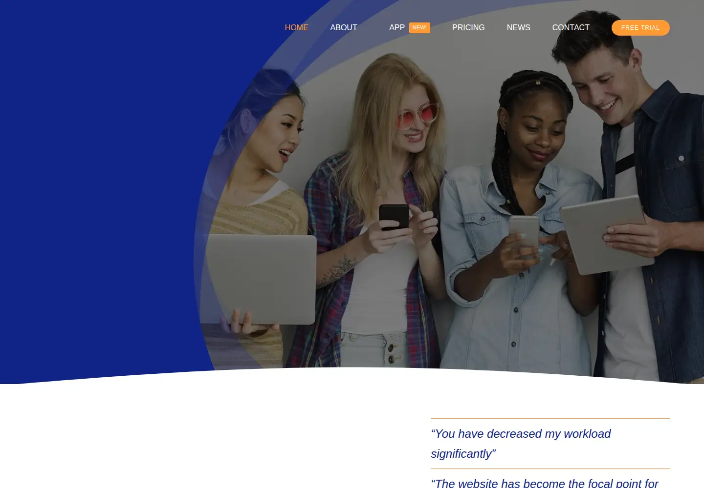Screenshot of harmonysite.com