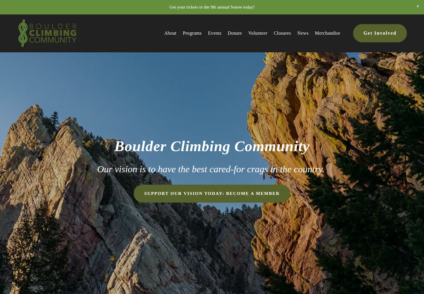 Screenshot of boulderclimbers.org