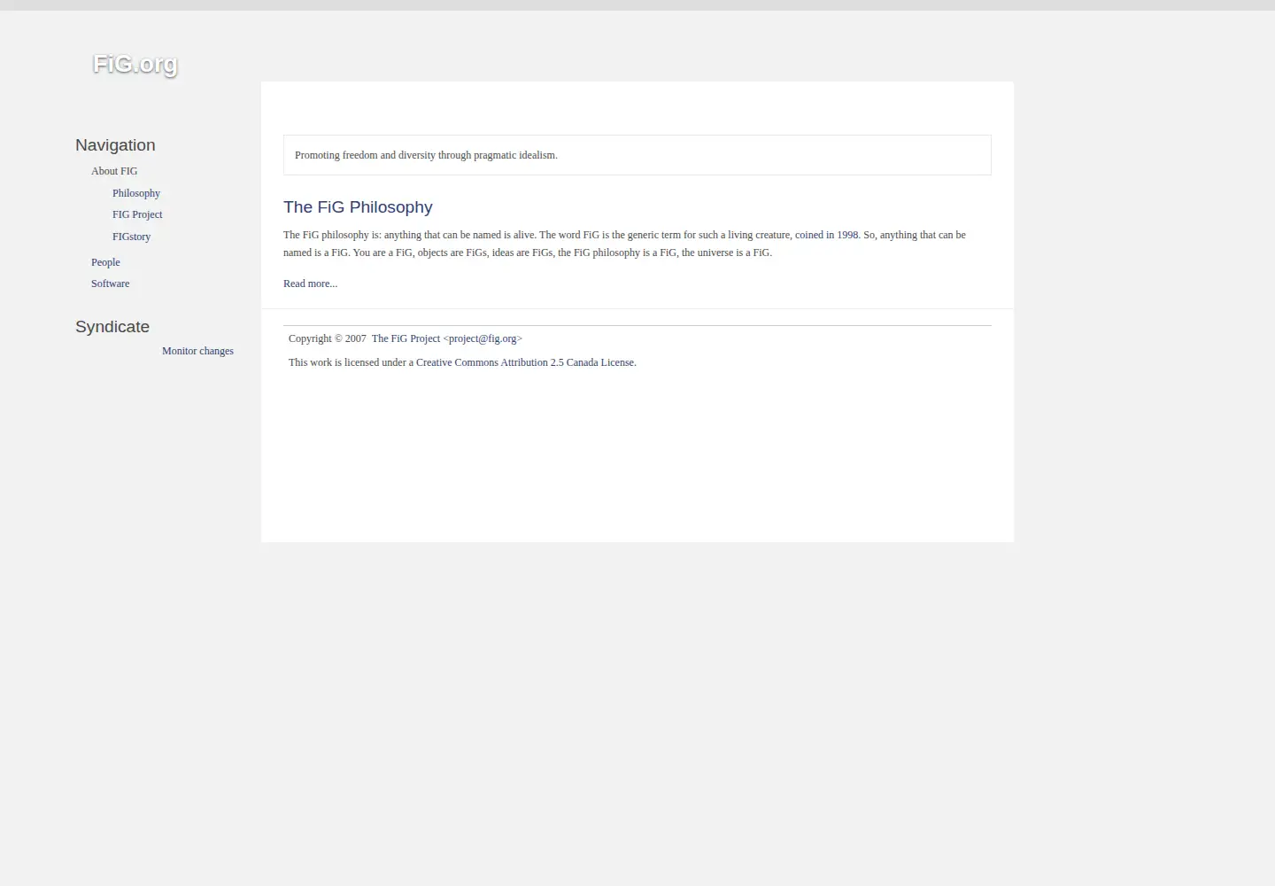 Screenshot of fig.org