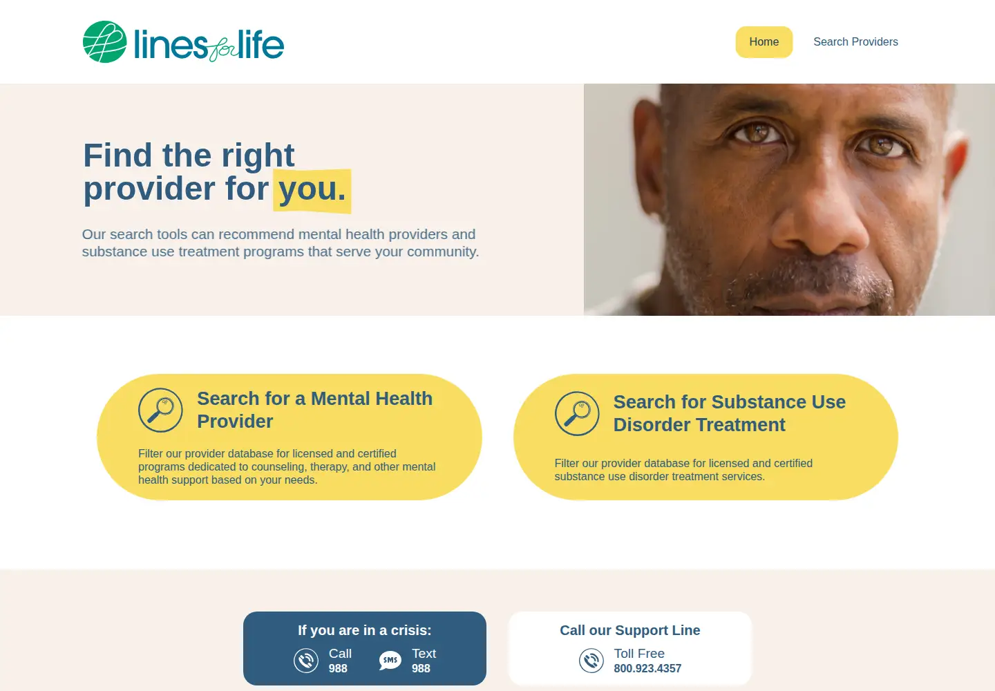 Screenshot of treatmentaccessline.org