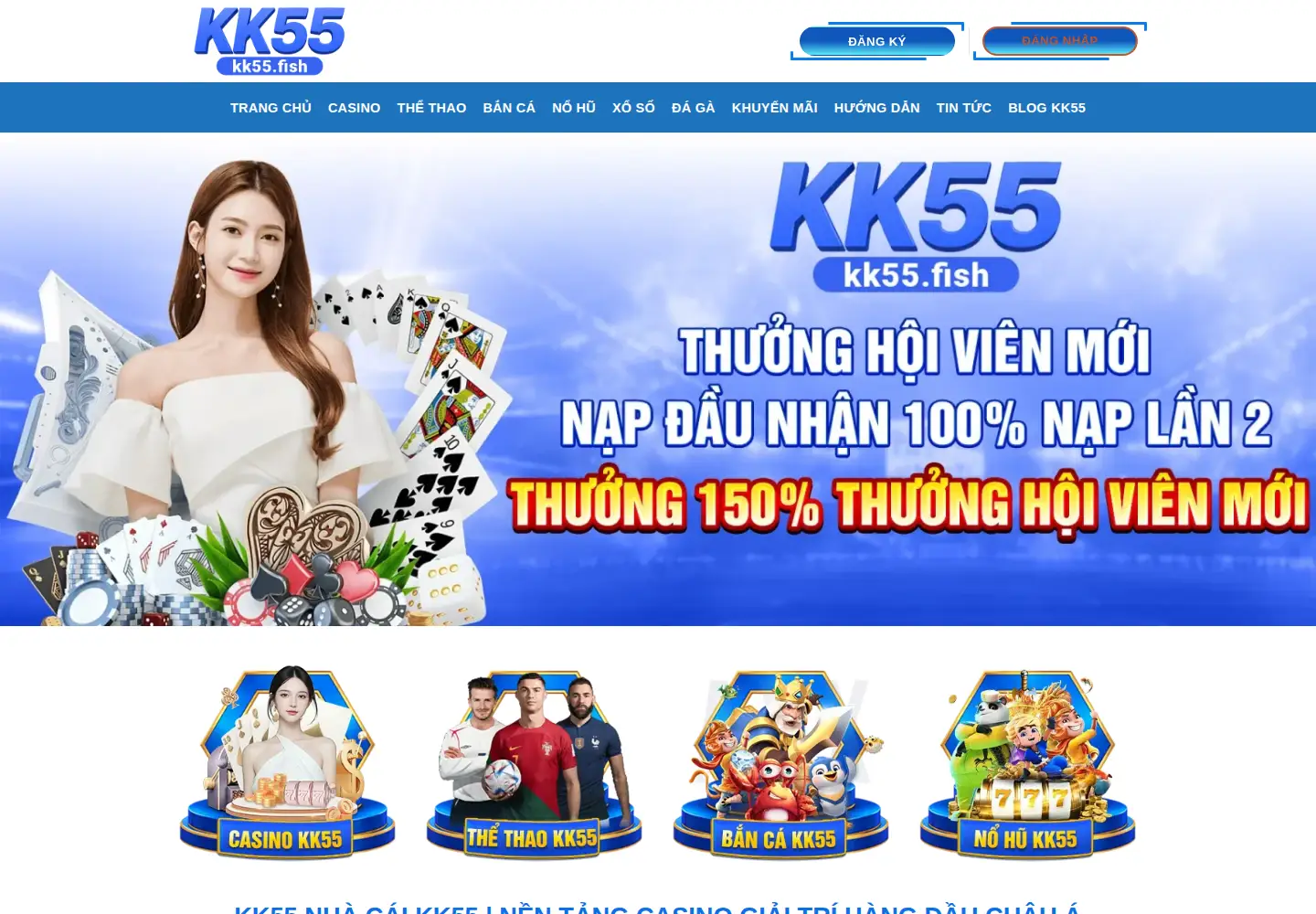 Screenshot of kk55.fish