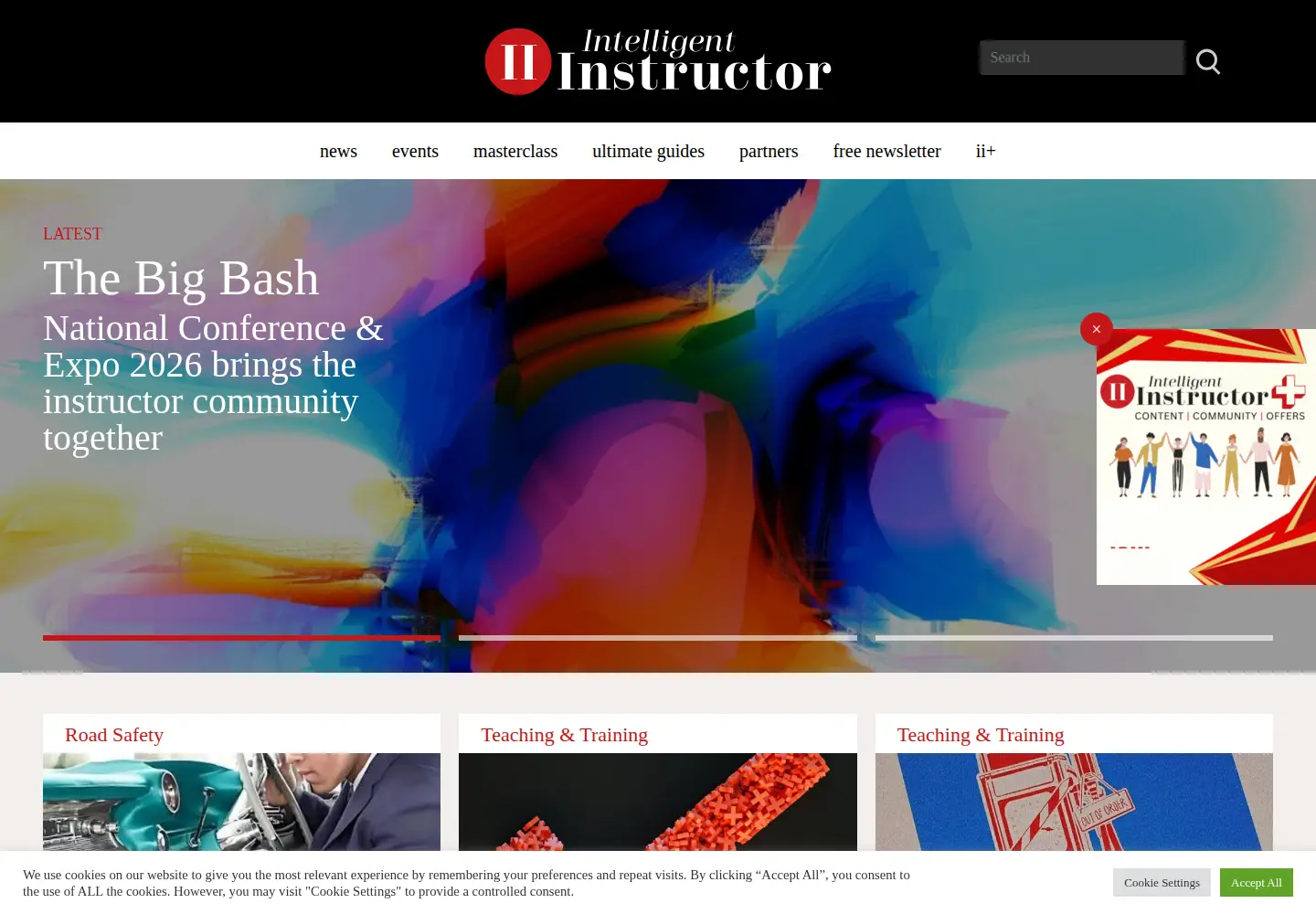 Captured homepage of intelligentinstructor.co.uk in the current scan