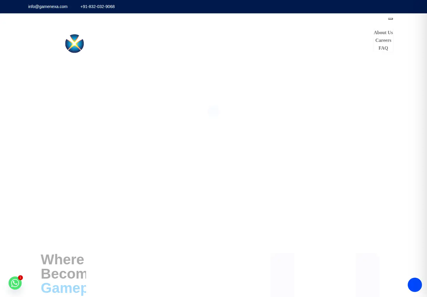 Captured homepage of gamenexa.com in the current scan