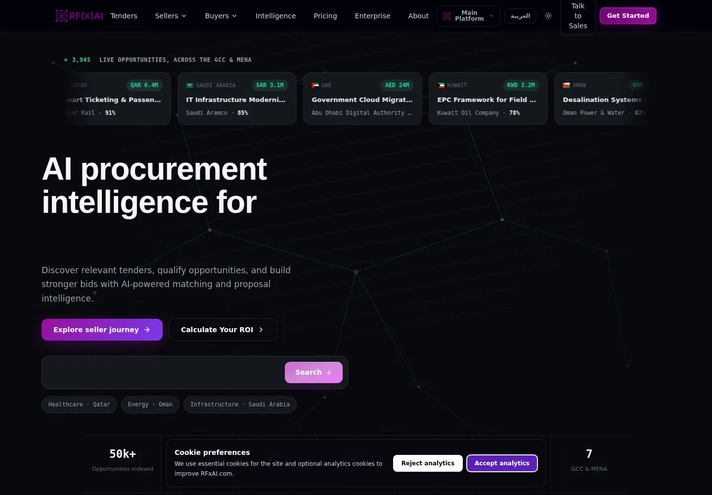 Screenshot of rfxai.com