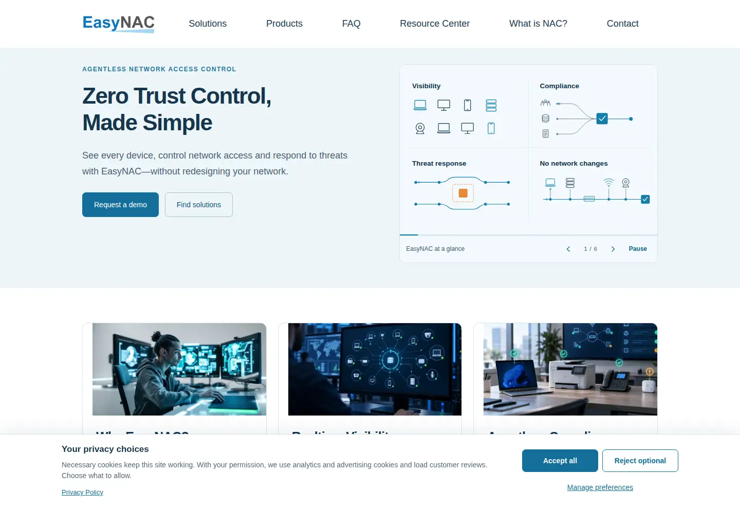 Screenshot of easynac.com