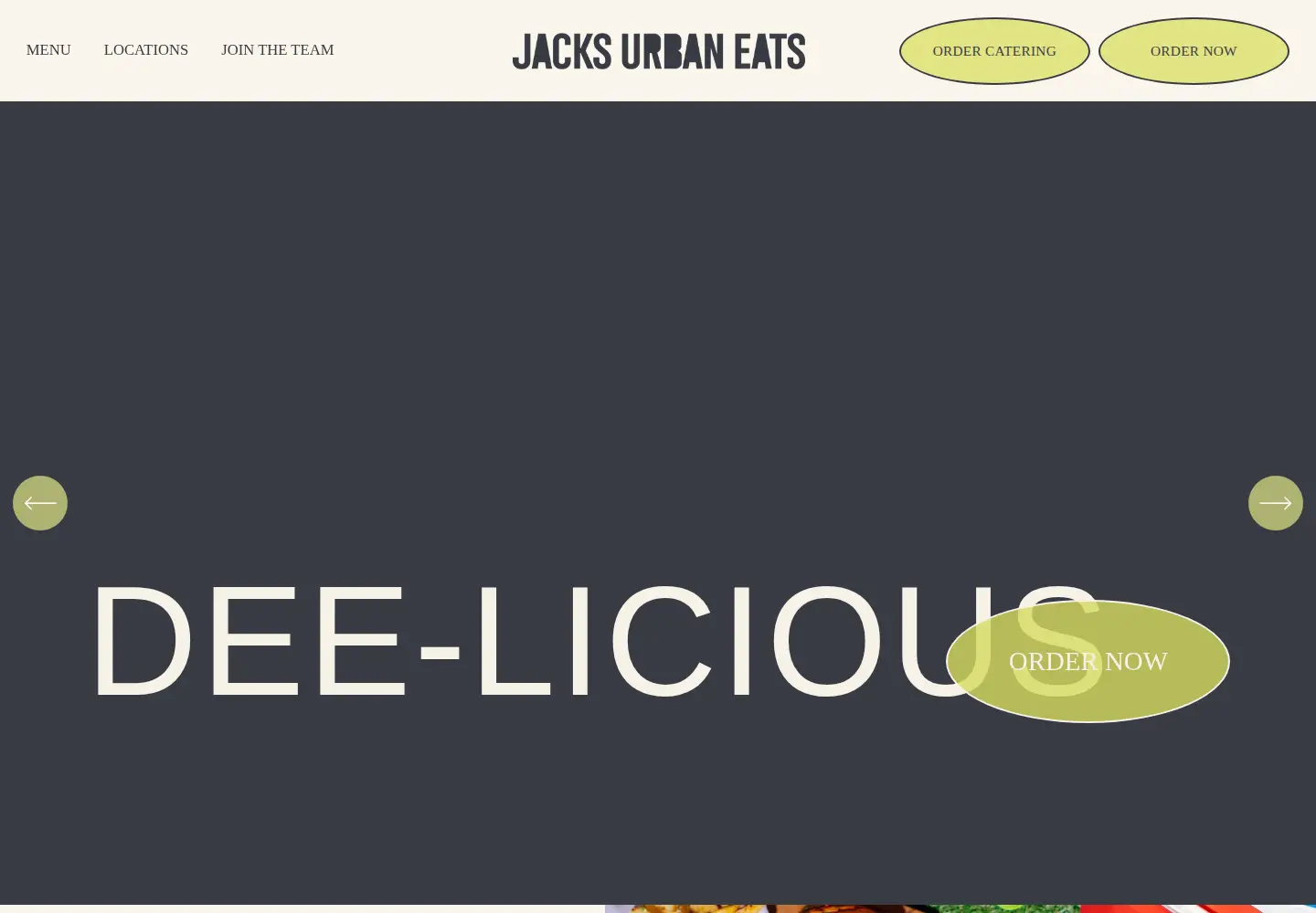 Screenshot of jacksurbaneats.com
