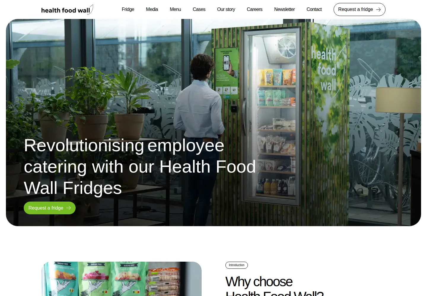 Screenshot of healthfoodwall.com