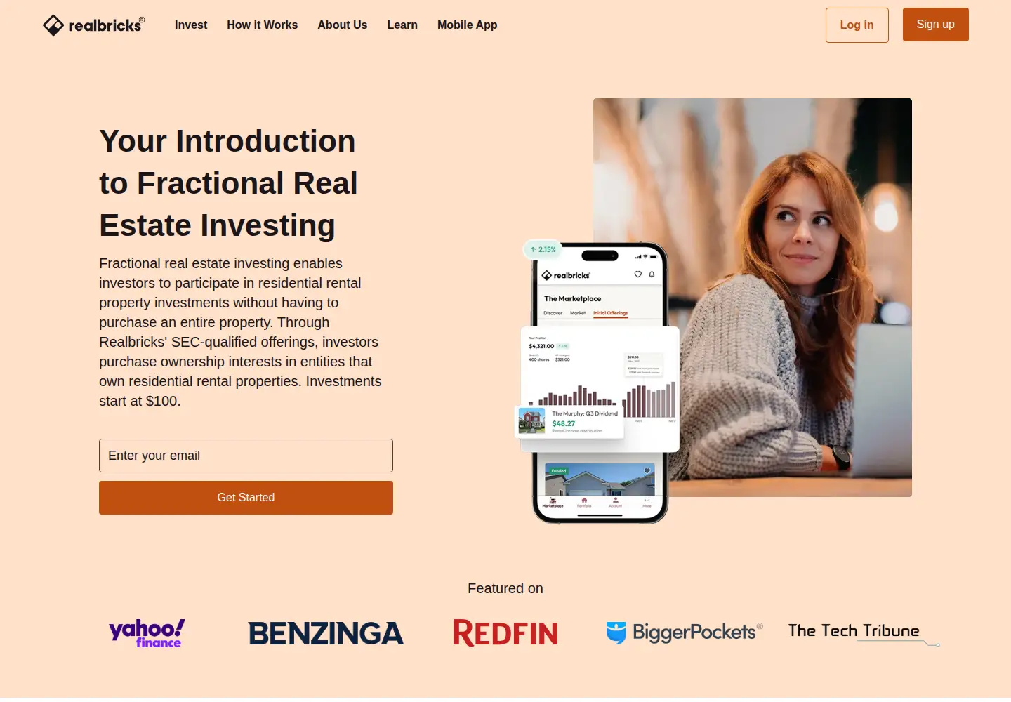 Screenshot of realbricks.com