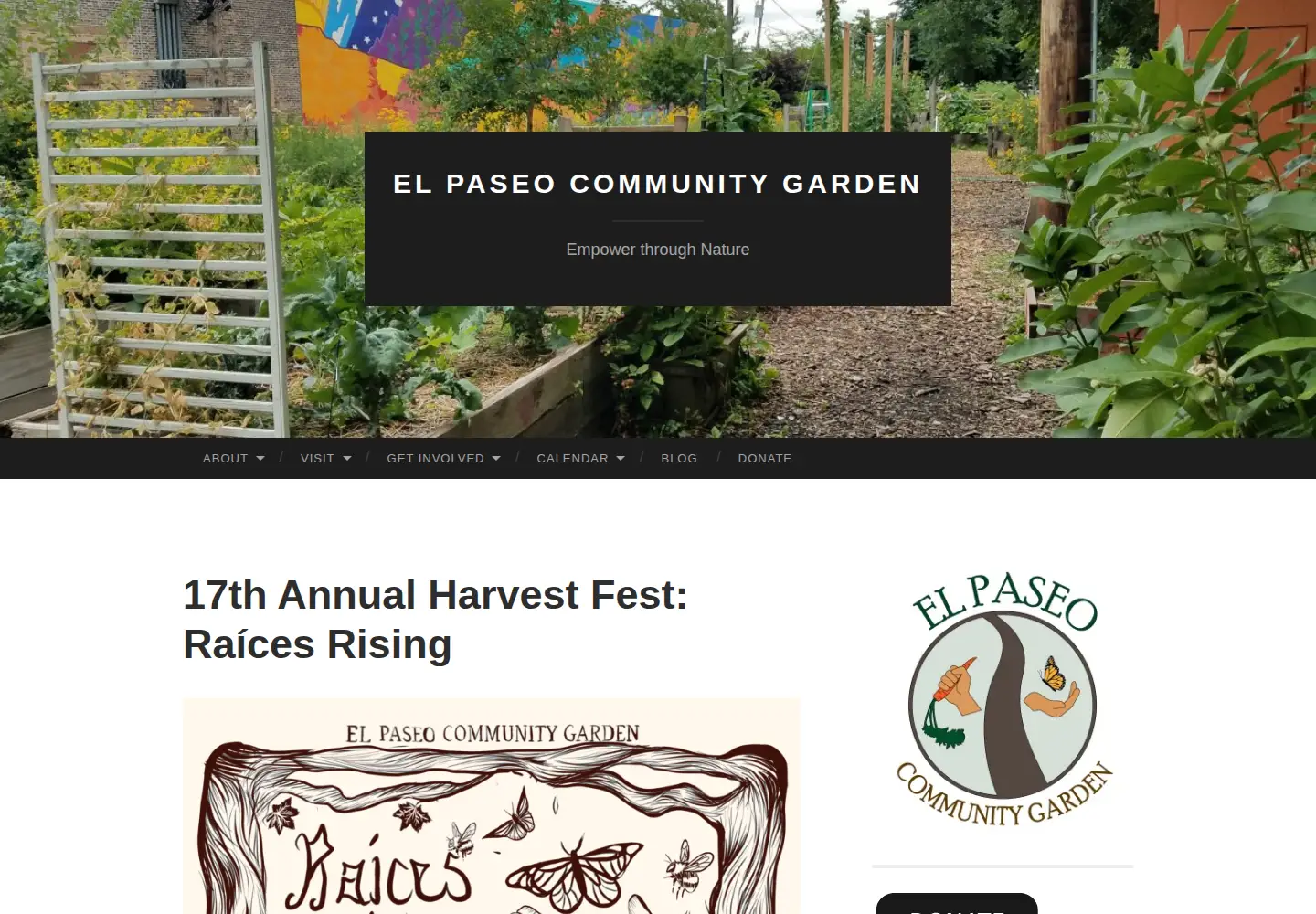 Screenshot of elpaseogarden.org