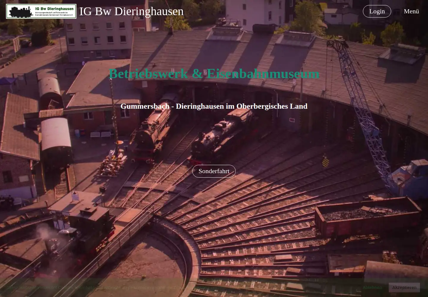 Screenshot of eisenbahnmuseum-dieringhausen.de