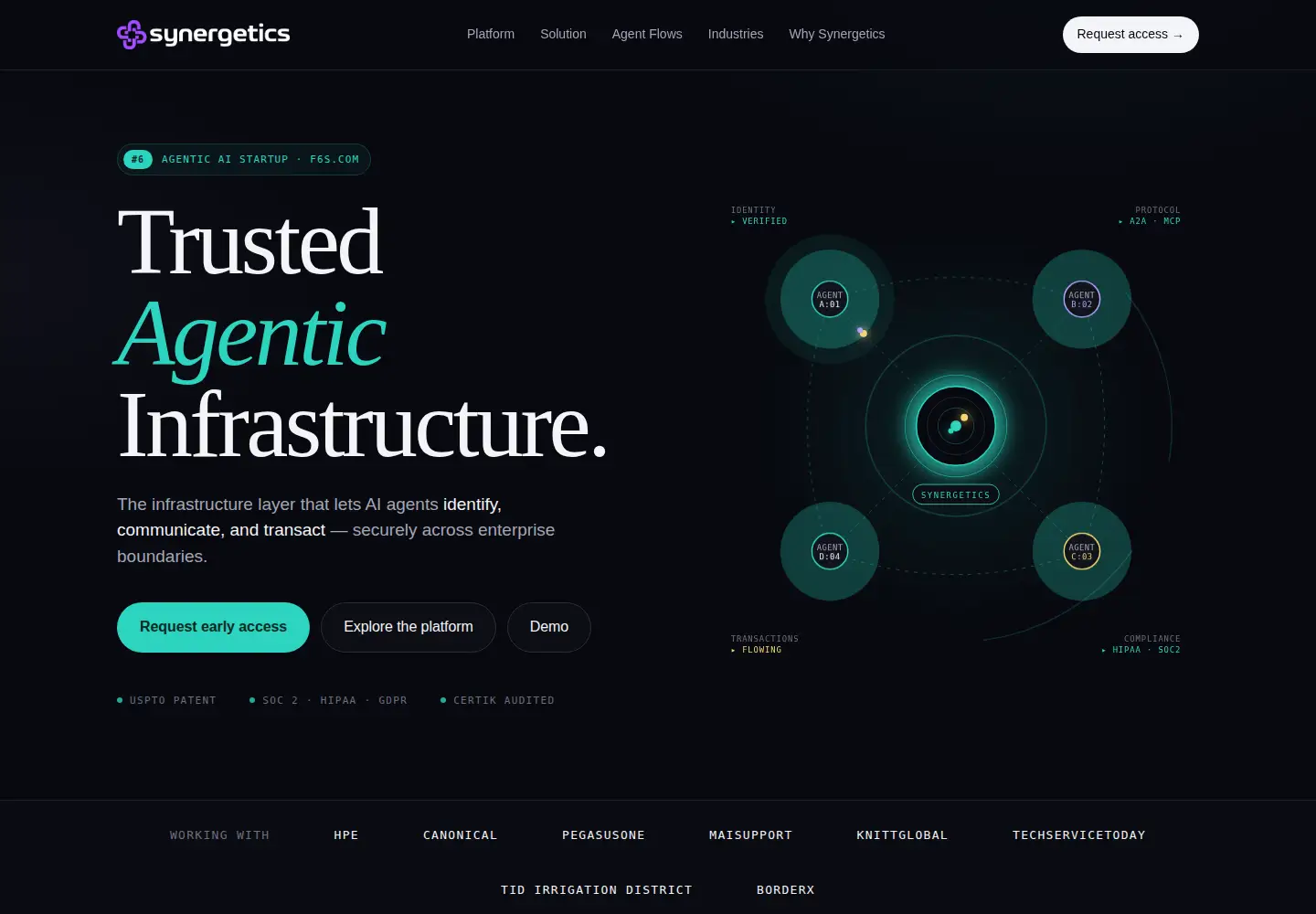 Screenshot of synergetics.ai