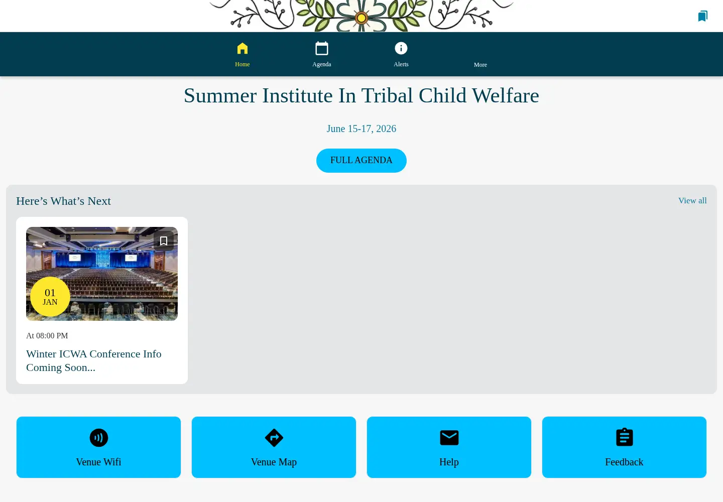 Captured homepage of ttcpconference.org in the current scan
