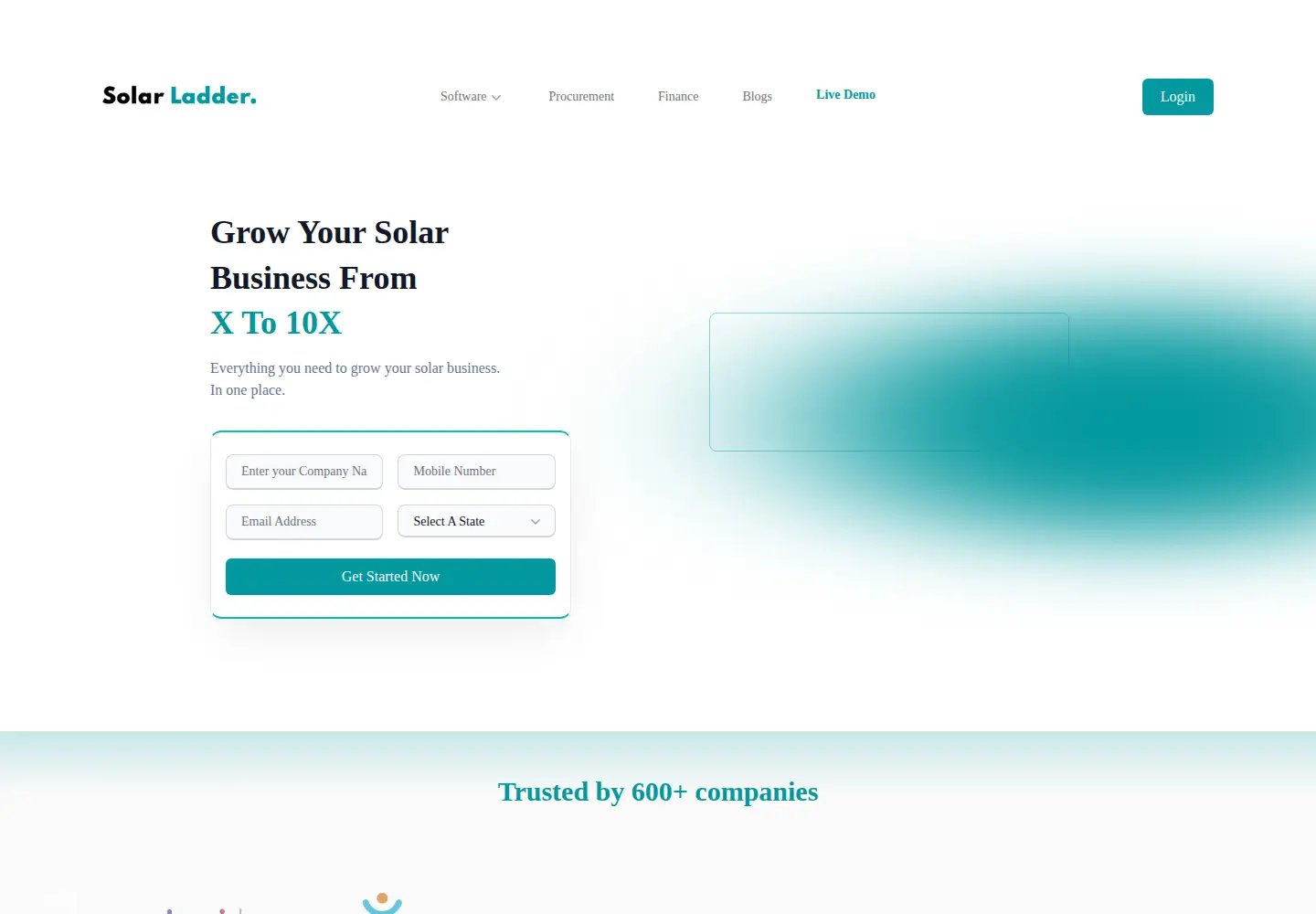 Captured homepage of solarladder.com in the current scan