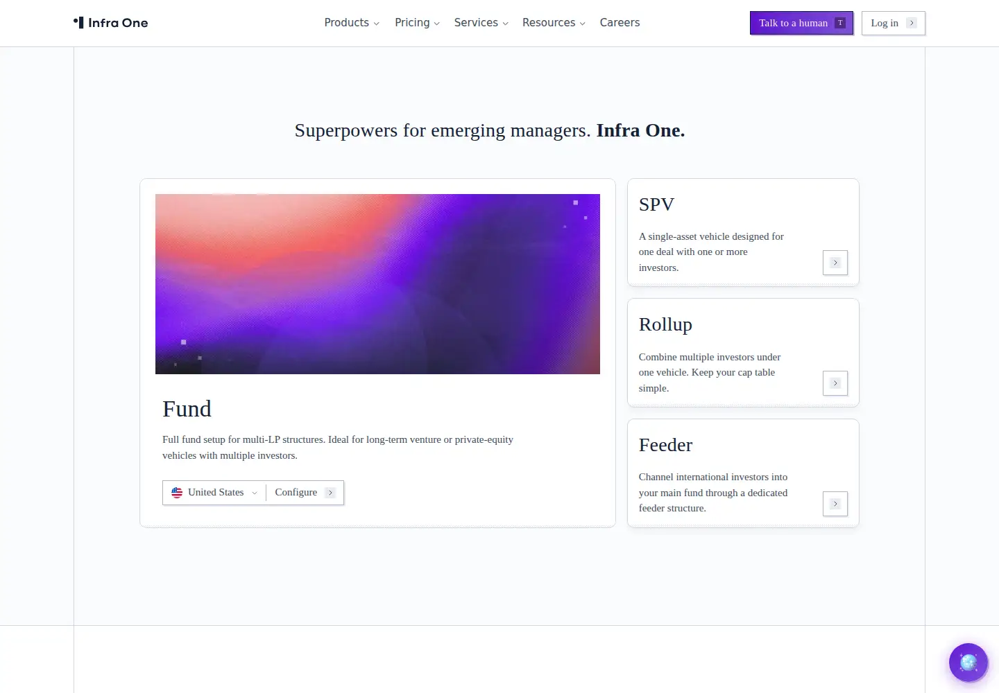 Captured homepage of infra.one in the current scan