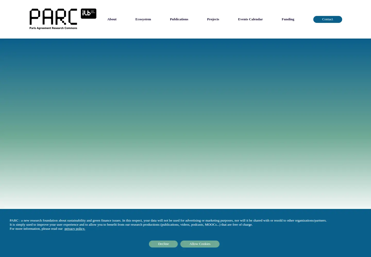 Screenshot of parc-research.org