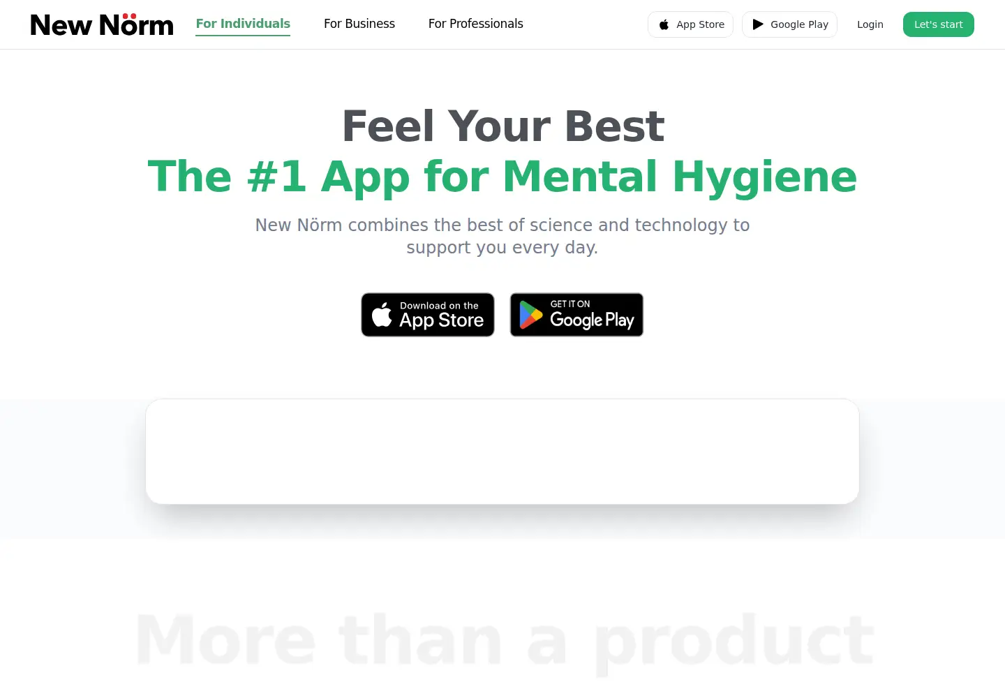 Screenshot of newnorm.app