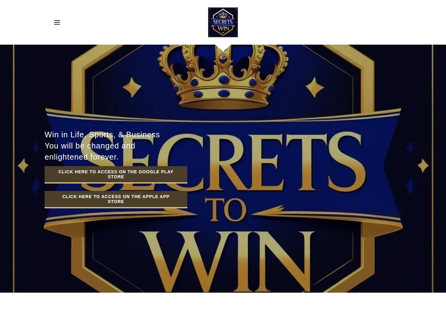 Screenshot of secretstowin.com