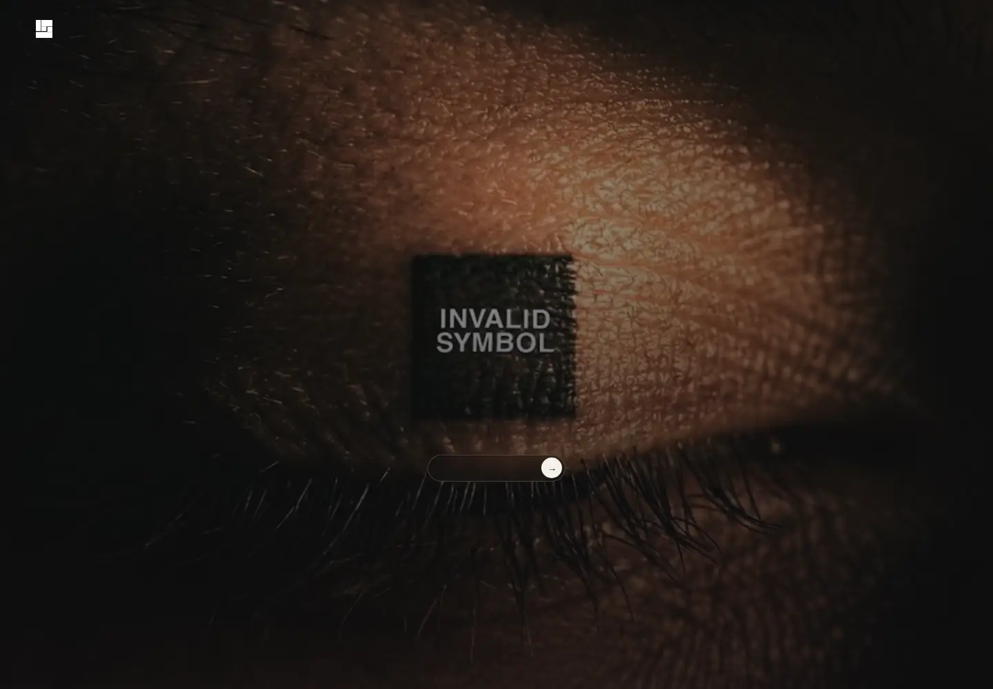 Captured homepage of invalidsymbol.com in the current scan