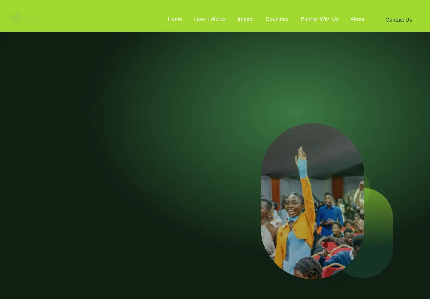 Captured homepage of chancen.international in the current scan